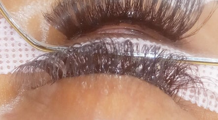Close-up of styled eyelashes at GrapUglow Beauty Academy, Benoni, Gauteng, ZA.