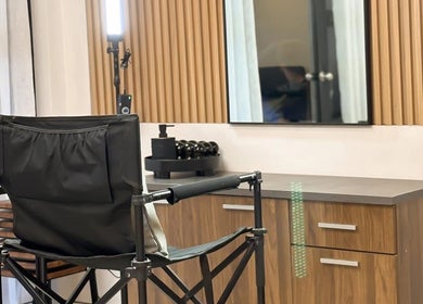 Modern makeup studio at Make Up by Kai, Davao City, Davao Region, PH with chic lighting and stylish decor.