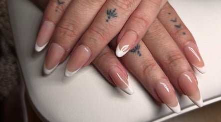 Sophisticated French tip nails at Nails by Kula, Liskeard, England, GB showcasing natural elegance.