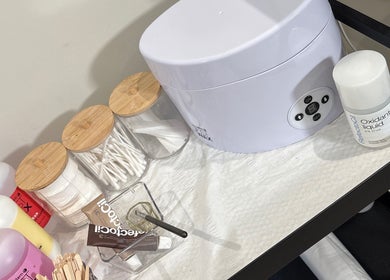 Professional beauty tools at Kayas Beauty Room, Stevenage, England, GB, showcasing skincare essentials.