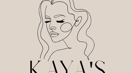 Elegant line drawing of a woman's face at Kayas Beauty Room, Stevenage, England, GB
