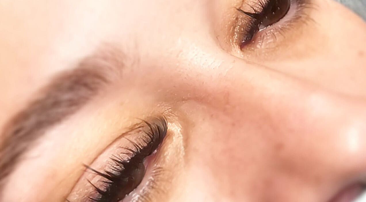 Closeup of perfectly crafted lashes at Creative Brows & Lashes Batemans Bay, New South Wales, AU.