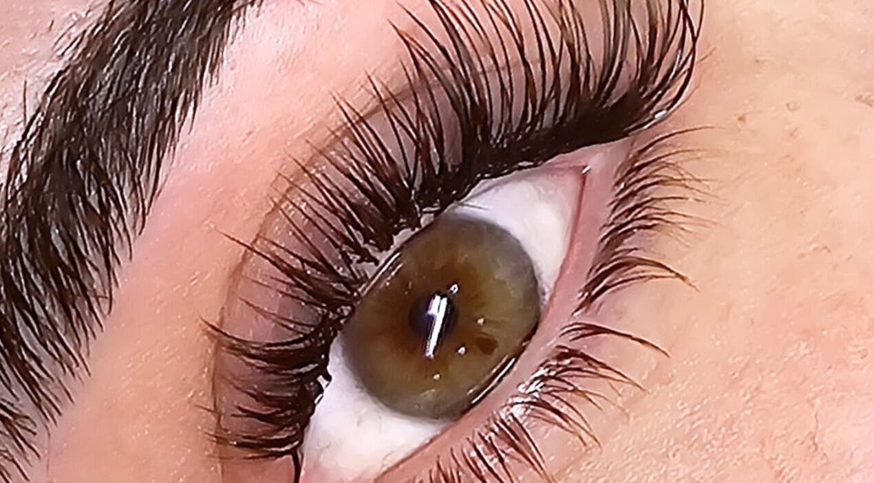 Close-up of expertly done lashes at Creative Brows & Lashes Batemans Bay, New South Wales, AU.