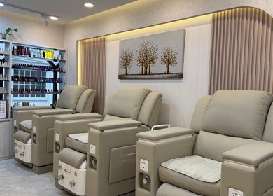 Luxurious pedicure chairs at HighBrow | The Adelphi in Singapore, Singapore, SG, offering superior comfort and style.