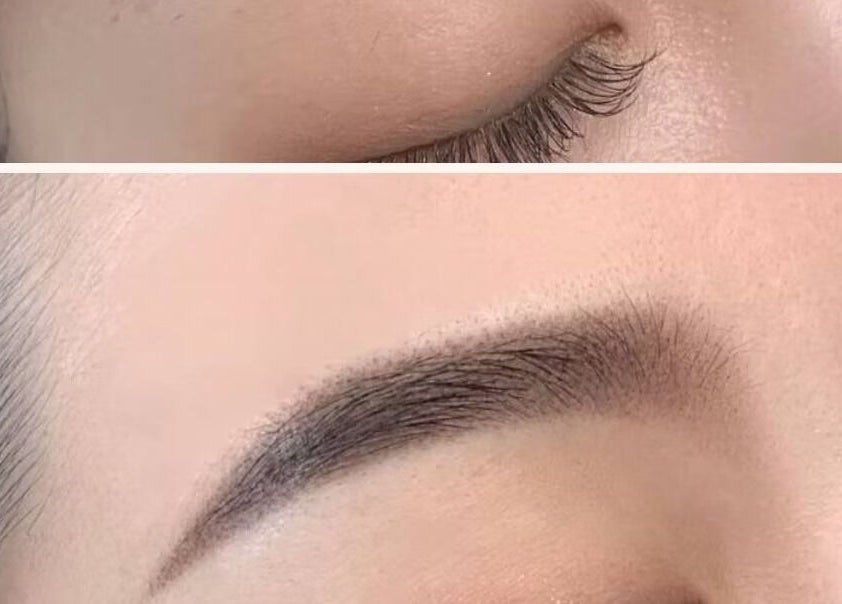 Before and after photo of eyebrow shaping at HighBrow | Orchard Gateway, Singapore, Singapore, SG.