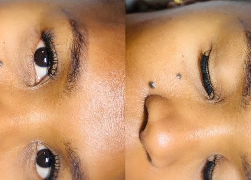 Close-up of lashes at Taylas Beauty Creations, Rustenburg, North West, ZA, showcasing fine artistry.