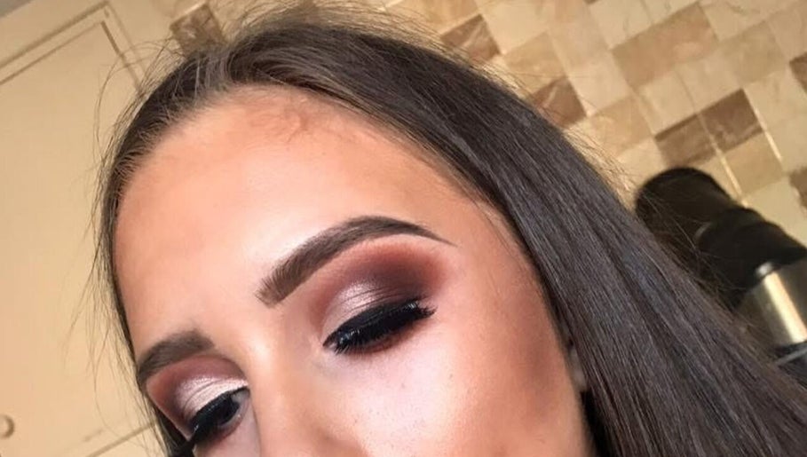 Close-up of elegant eye makeup by Makeup by Sarah Jayne in Foxford, County Mayo, IE.