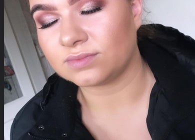 Elegant eye makeup by Makeup by Sarah Jayne in Foxford, County Mayo, IE, highlighting soft, earthy tones.