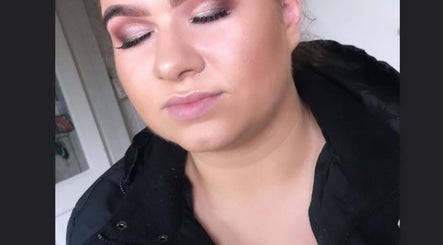 Elegant eye makeup by Makeup by Sarah Jayne in Foxford, County Mayo, IE, highlighting soft, earthy tones.