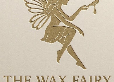 Elegant logo of The Wax Fairy Bolton with fairy design at Bolton, England, GB.