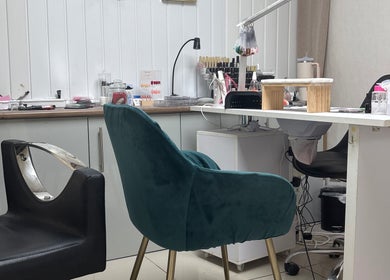 Cozy nail station at Be Happy Nails By Becca in Weldon, England, GB offering a chic and relaxing experience.