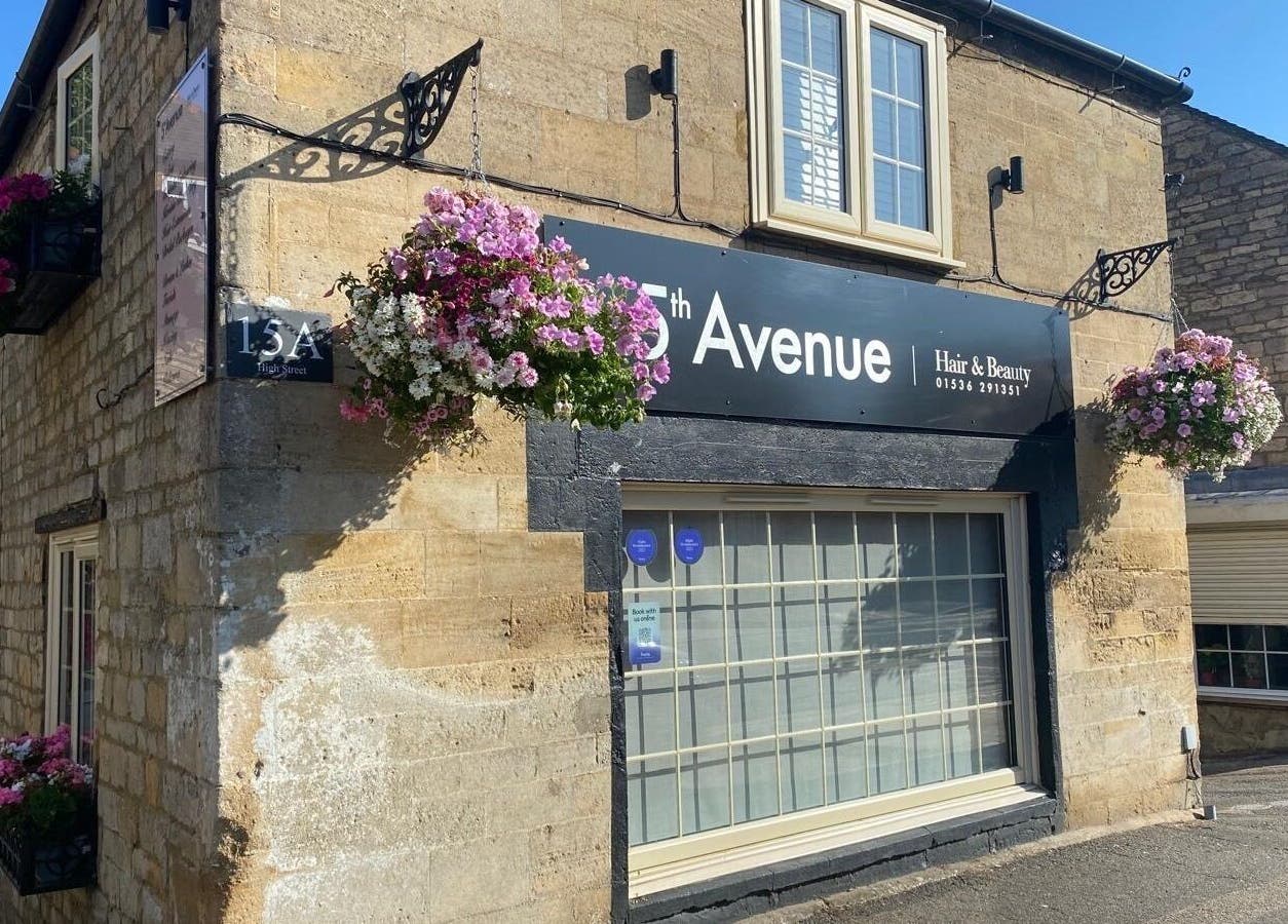 Front of Be Happy Nails By Becca, a charming venue in Weldon, England, GB with floral decor.