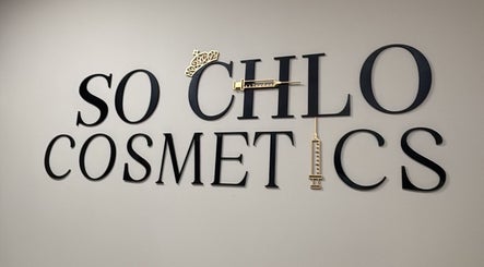 Elegant So Chlo Cosmetics signage in Airdrie, Scotland, GB, showcasing stylish branding.