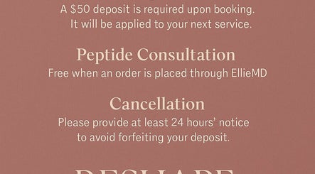 Service policy details from Sculpt Method By Apex Studios in Rock Hill, South Carolina, US.