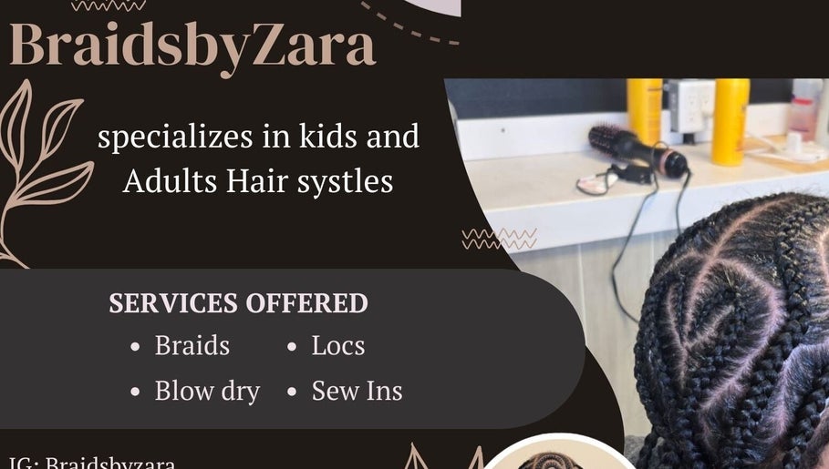 Braidsby Zara offers braiding and hair styling services in Pickerington, Ohio, US for kids and adults.