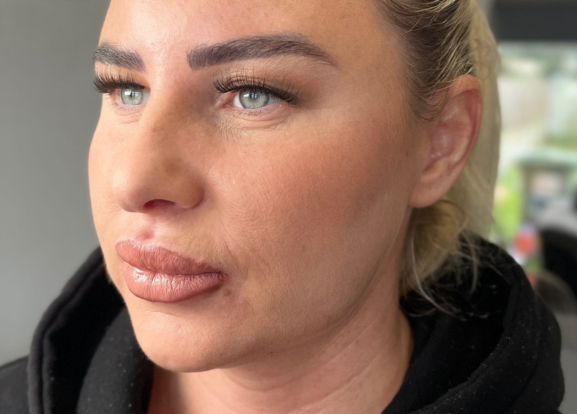 Natural makeup look at karlyb.mua.liverpool in Liverpool, England, GB. Subtle brows and nude lips highlighted.