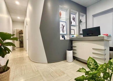 Reception area of WA WA Professional Massage Inverell, Inverell, New South Wales, AU with elegant decor.