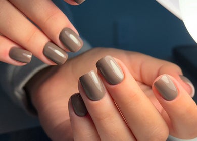 Stylish taupe nails at UBS Nails – Ukrainian Beauty Studio, Sarasota, United States, US.