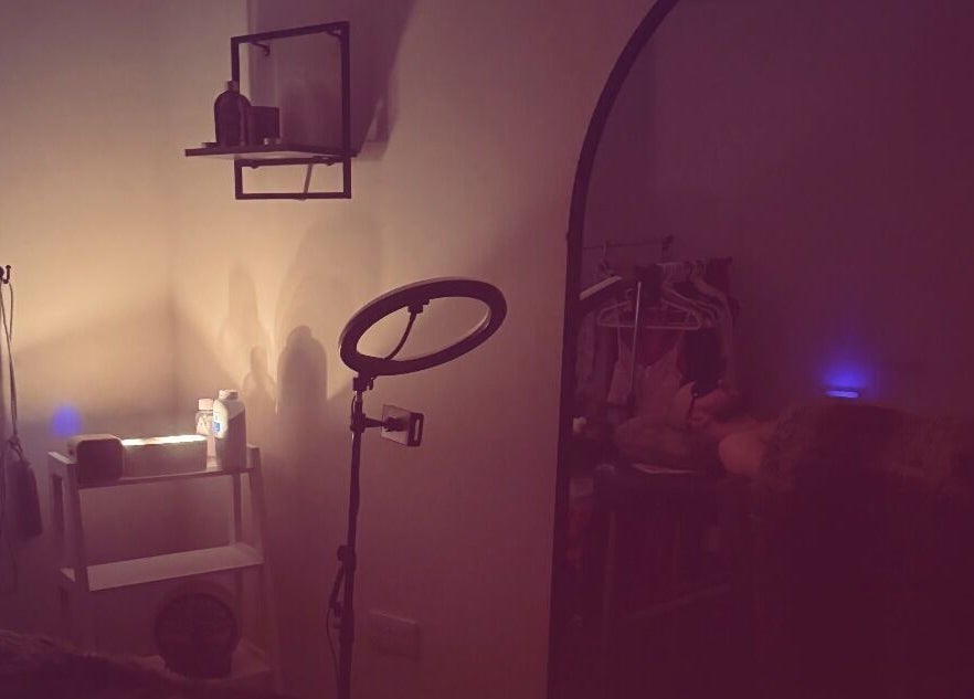 Relaxing massage room at Tay's sensory massage, Swansea, Wales, GB, with warm lighting and a tranquil ambiance.