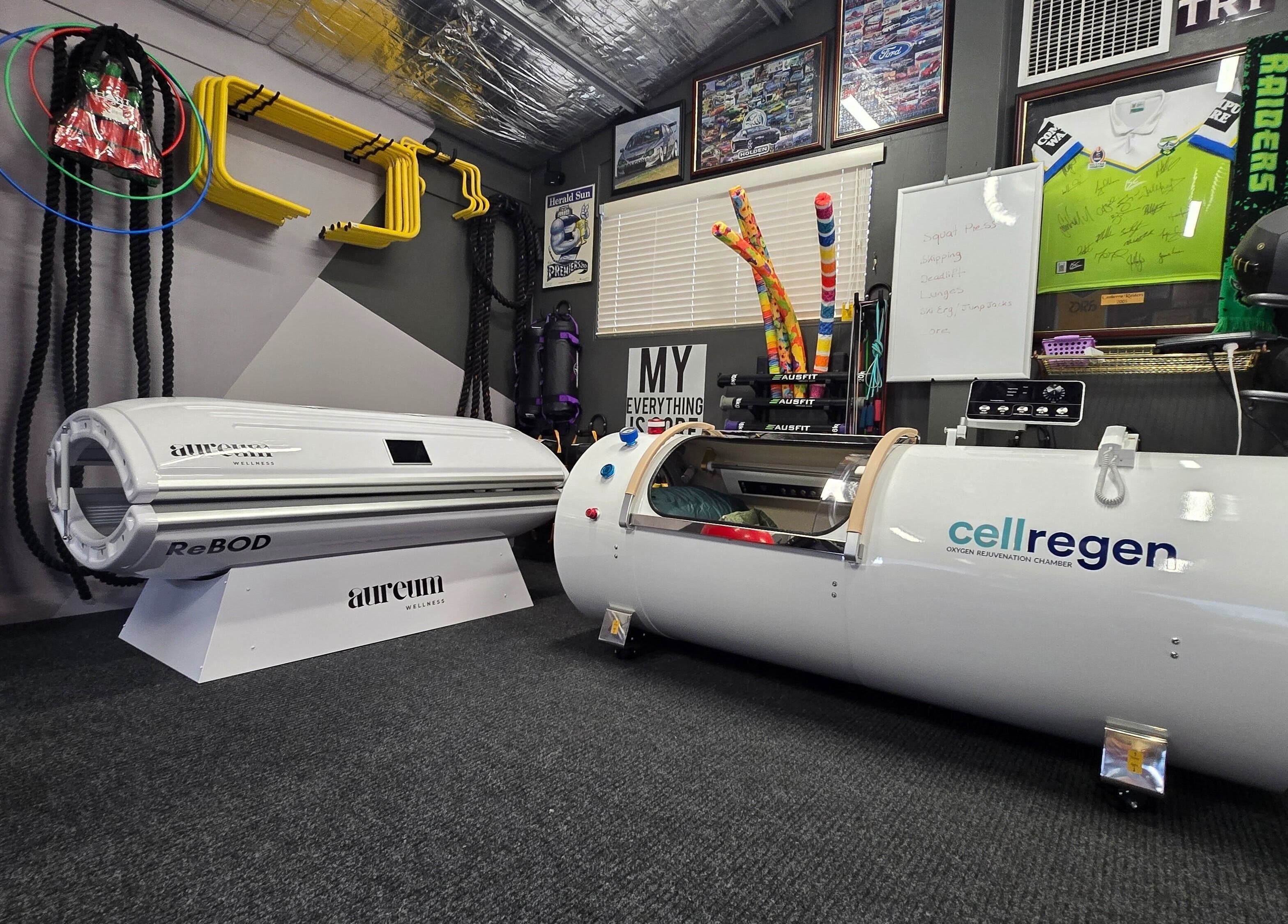 Rejuvenation equipment at Aureum Wellness in Chisholm, Australian Capital Territory, AU.