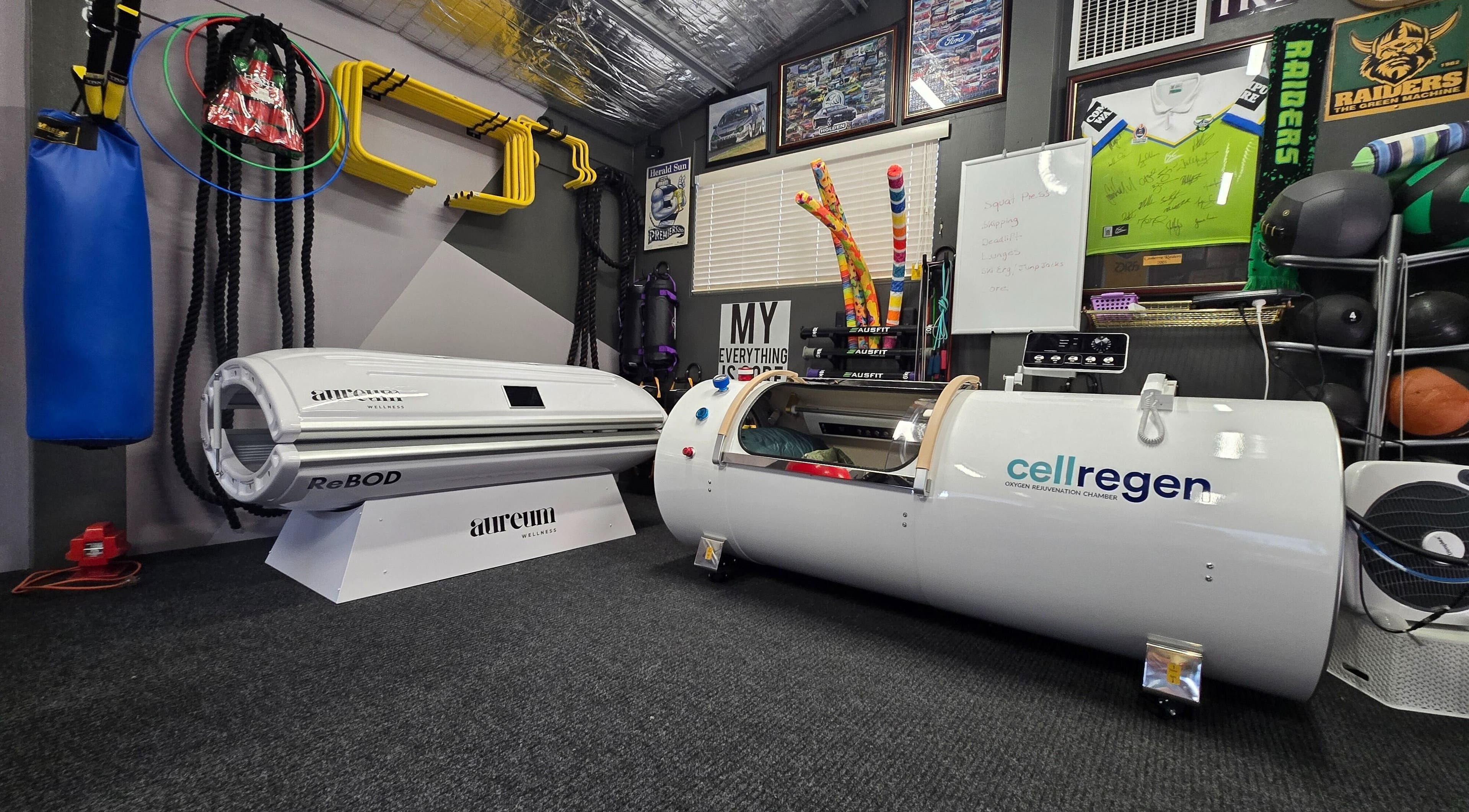 Rejuvenation equipment at Aureum Wellness in Chisholm, Australian Capital Territory, AU.