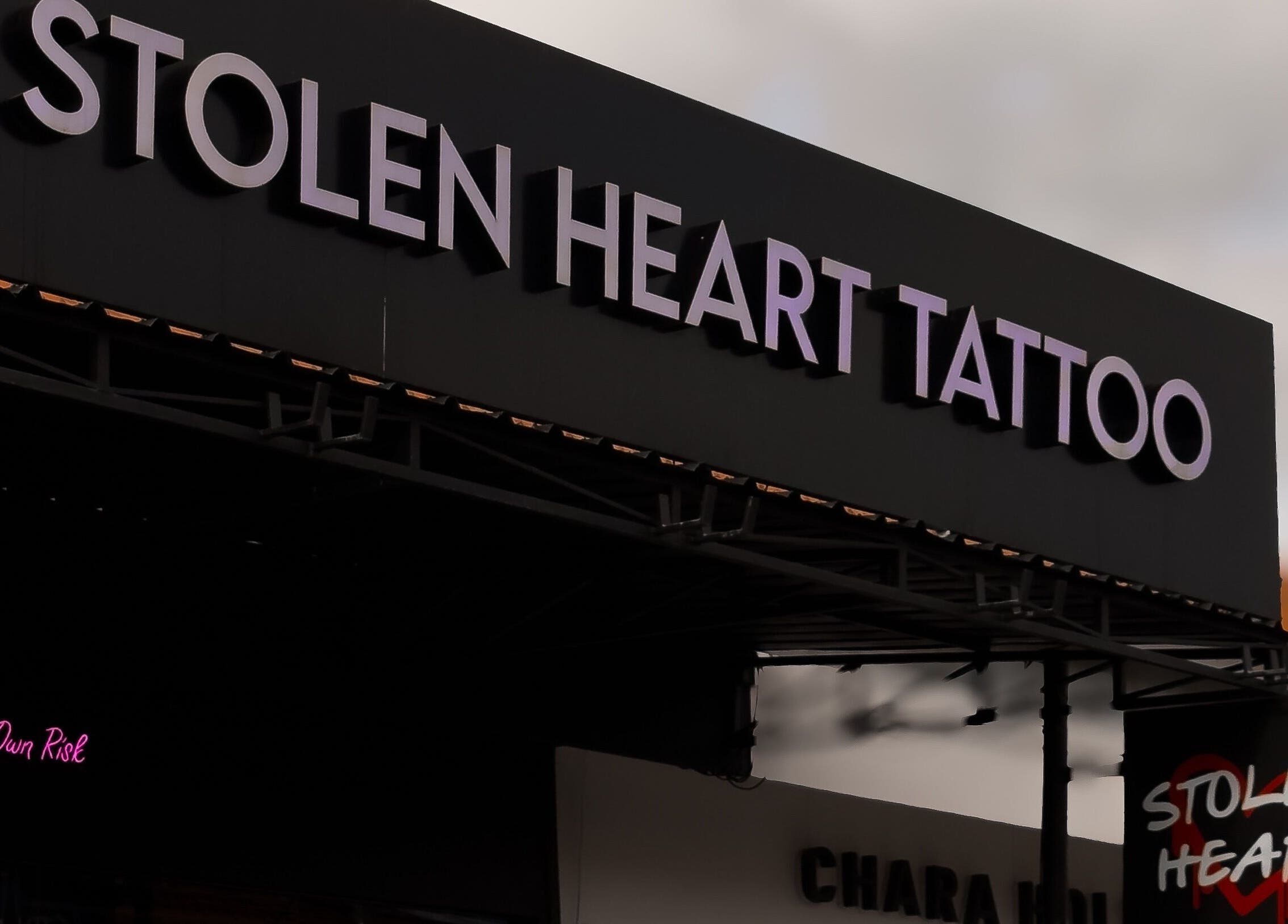 Signage of Stolen Heart Tattoo Canggu, Bali, Bali, ID, showcasing the vibrant exterior.