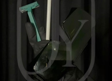 Shaving tool elegantly displayed at JY Laser & Skin, Kalkallo, Victoria, AU, highlighting precision care.