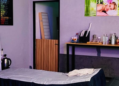 Serene wellness room at No 77 Jalan Malu Malu, Singapore, Singapore, SG, featuring a cozy treatment bed.