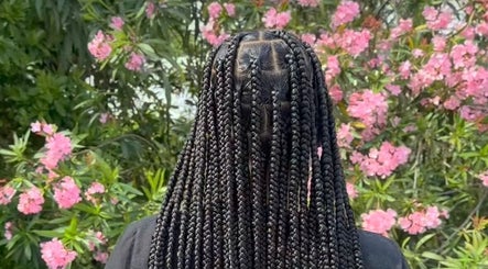 Intricate braided hairstyle by Hairbyshati at Southampton Parish, Southampton Parish, BM.