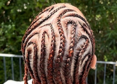 Intricate braided hairstyle masterpiece at Hairbyshati, Southampton Parish, Southampton Parish, BM.