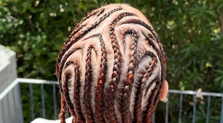 Intricate braided hairstyle masterpiece at Hairbyshati, Southampton Parish, Southampton Parish, BM.