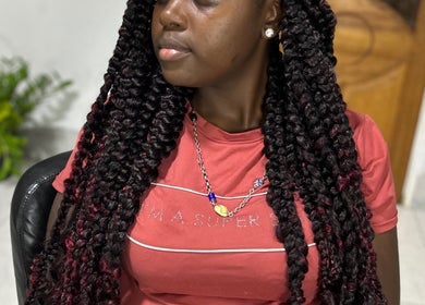 Stylish braided hairstyle at The hairstylist.su, Paramaribo, Paramaribo, SR.