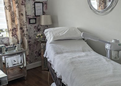 Tranquil treatment room at Beauty Room at Emma's Beauty Room, Southampton, England, GB, featuring a cozy bed.