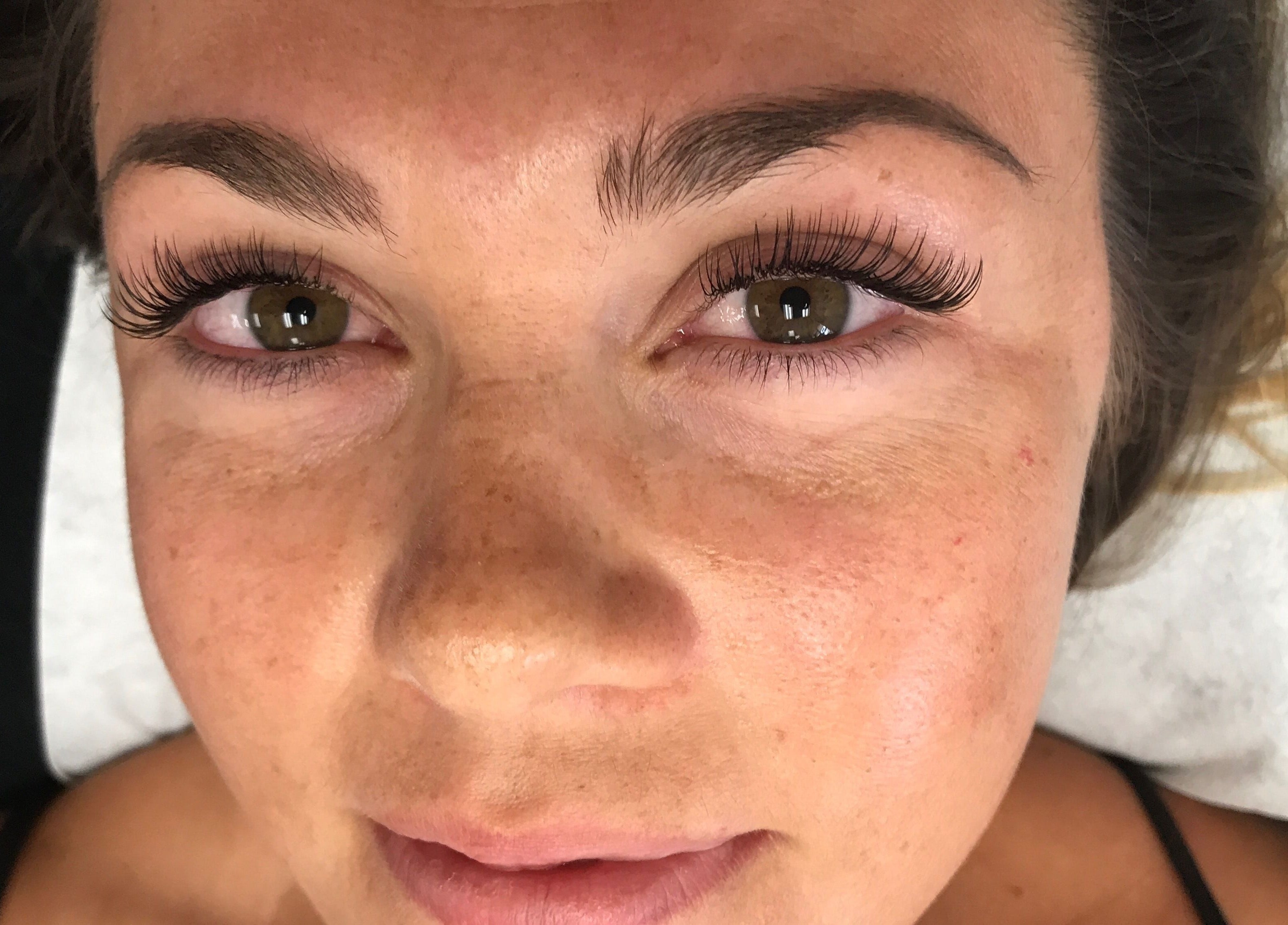 Beautiful eyelash extensions at The Luxe Lash Studio, Dana Point, California, US.
