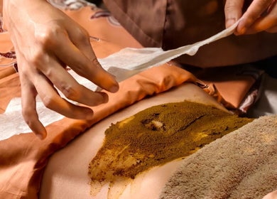 Herbal treatment session at Wombe Wellness, Batu Caves, Selangor, MY for ultimate relaxation.