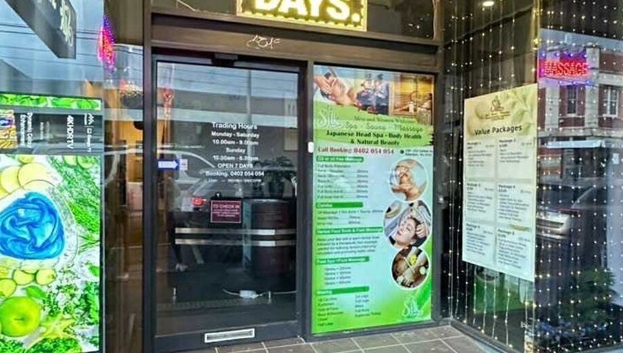Front entrance of Silk Spa Balaclava - Head Spa & Body Health & Natural Beauty in Melbourne, Victoria, AU.