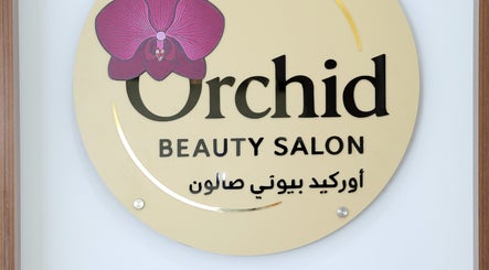Signage of Orchid Beauty salon for Ladies in Ar-rayyan, Al Rayyan Municipality, QA.