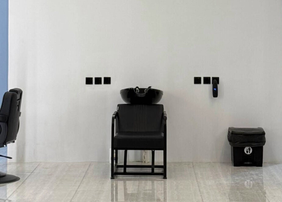 Modern wash station at Alfa Barber - حلاق ألفا, Buraydah, Al Qassim Province, SA showcasing elegance.