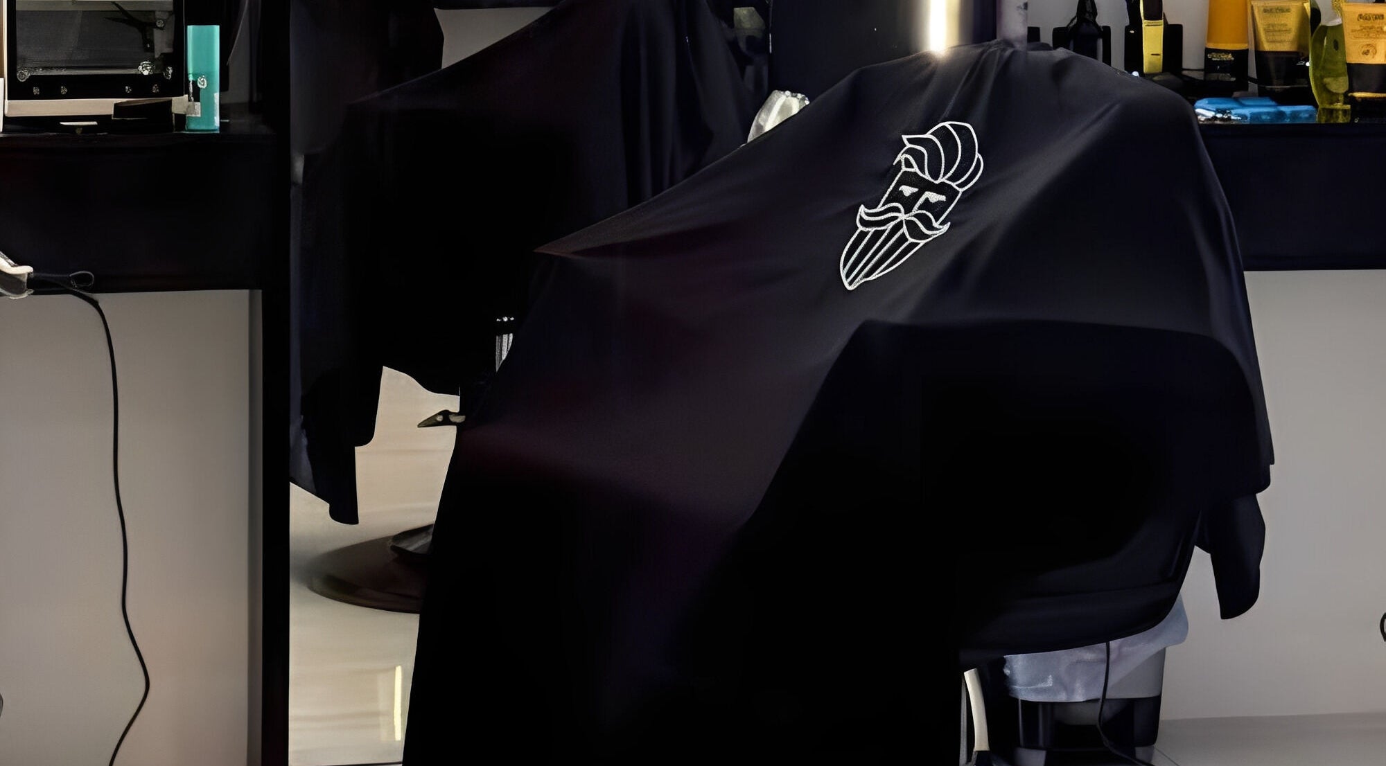 Elegant barber chair at Alfa Barber - حلاق ألفا, Buraydah, Al Qassim Province, SA.