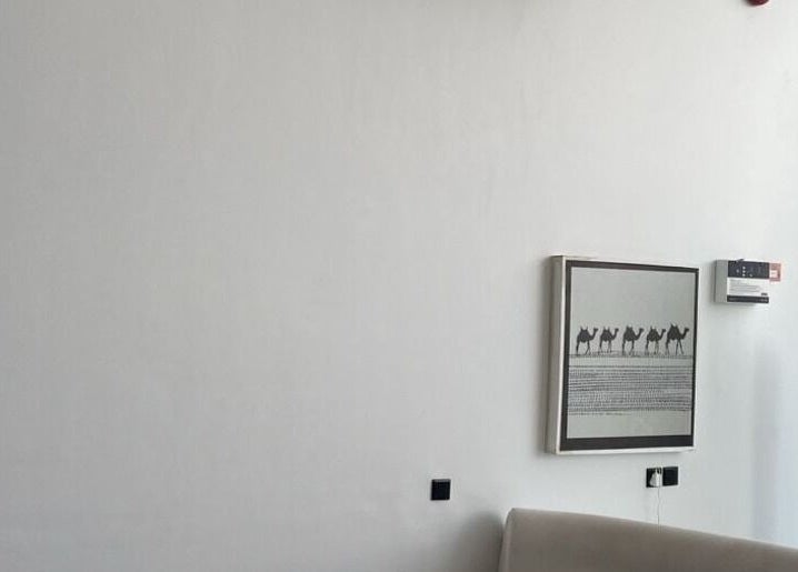 Minimalist decor in Alfa Barber - حلاق ألفا, Buraydah, Al Qassim Province, SA with chic wall art.