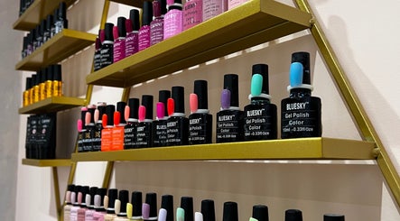Variety of nail polishes at Nails&Lashes By Mirena in Burton Upon Trent, England, GB.