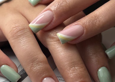 Chic pastel manicure at Beauty By Shann.lee, Brierley Hill, England, GB.