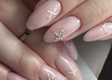 Exquisite star-themed nail art at Beauty By Shann.lee, Brierley Hill, England, GB.