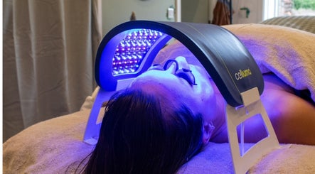 Relaxing LED therapy session at Skin And Soul, New Milton, England, GB, enhancing skin rejuvenation and vitality.