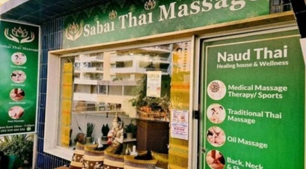 Front of Sabai Thai Massage Portimao in Portimão, Faro, PT, highlighting massage services.