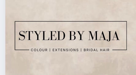 Styled by Maja logo, a beauty venue in Tranent, Scotland, GB, specializing in colour, extensions and bridal hair.