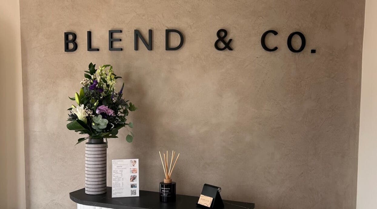 Styled by Maja reception with floral decor in Tranent, Scotland, GB.