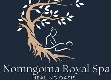 Nomngoma Royal Spa logo with tree design in Emalahleni, Mpumalanga, ZA.
