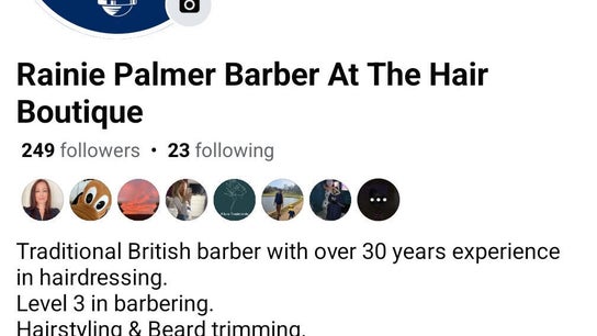 Rainie Palmer. Barber At The Hair Boutique