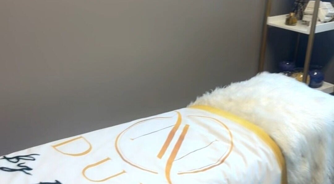 Luxury spa bed setup at Nduljé By Ebony, Crestview, Florida, US featuring chic decor.